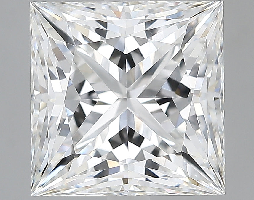 Lab-Grown 3.58 Carat Princess Cut Diamond color E Clarity VVS2, precious stones, engagement diamonds