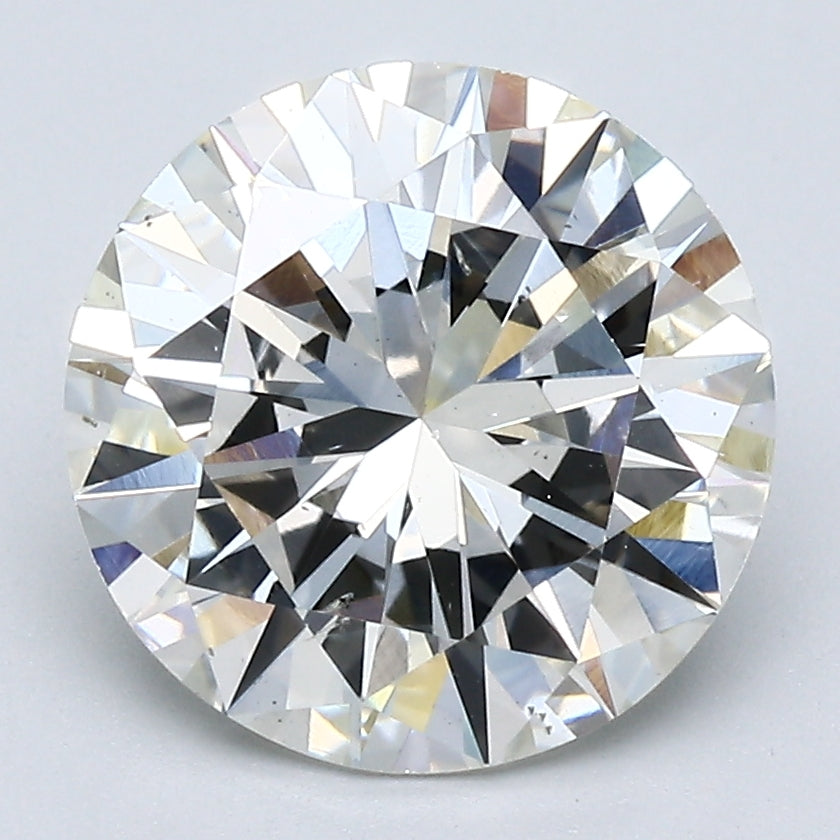 3.46 Carat Round Brilliant Natural Mined Diamond J Color SI1 Clarity With GIA Certificate, natural diamonds, precious stones, engagement diamonds