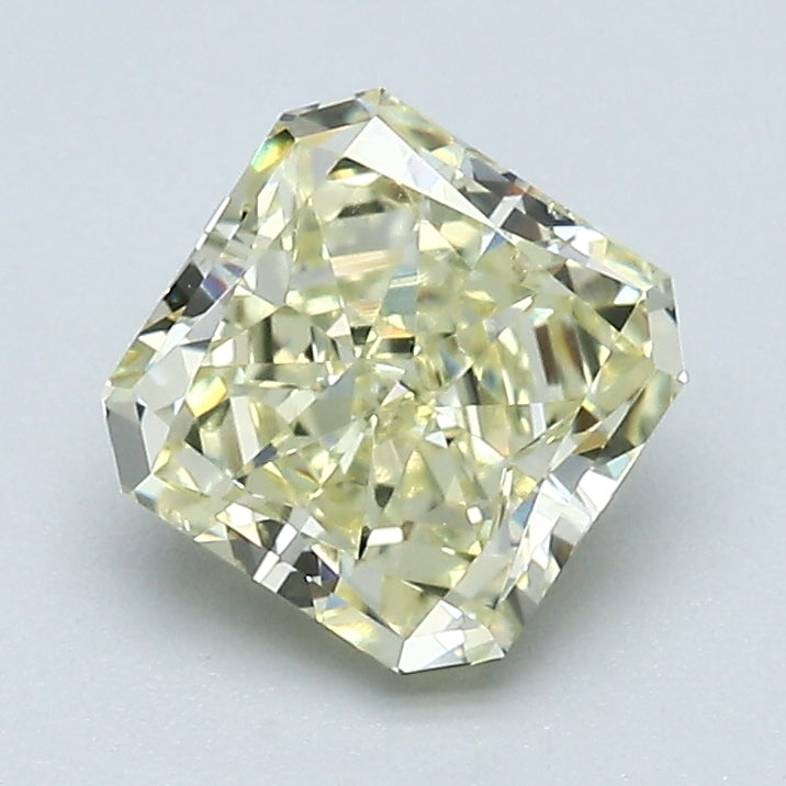 1.30 Carat Radiant Cut Natural Mined Diamond Fancy Light  Yellow Color VS2 Clarity With GIA Certificate, natural diamonds, precious stones, engagement diamonds
