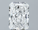 Lab-Grown 3.70 Carat Radiant Cut Diamond color D Clarity VVS2 With GIA Certificate, precious stones, engagement diamonds