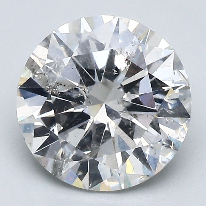 2.02 Carat Round Brilliant Natural Mined Diamond F Color I1 Clarity With GIA Certificate, natural diamonds, precious stones, engagement diamonds