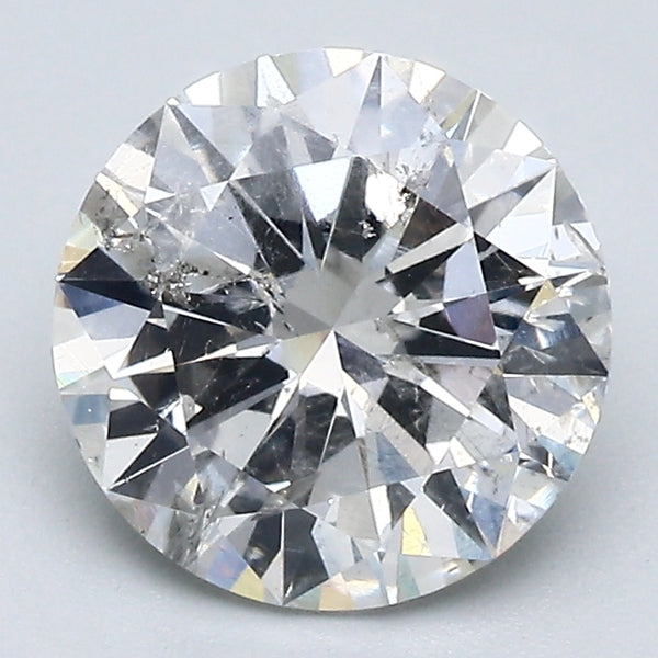 2.02 Carat Round Brilliant Natural Mined Diamond F Color I1 Clarity With GIA Certificate, natural diamonds, precious stones, engagement diamonds