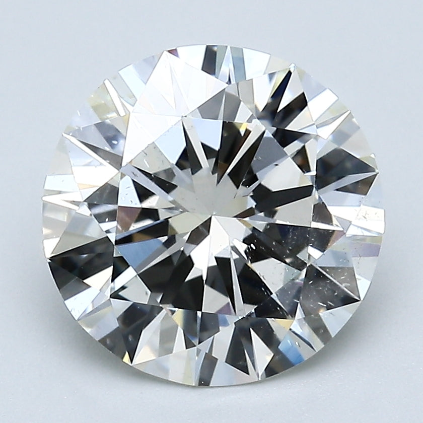 3.37 Carat Round Brilliant Natural Mined Diamond J Color SI2 Clarity With GIA Certificate, natural diamonds, precious stones, engagement diamonds