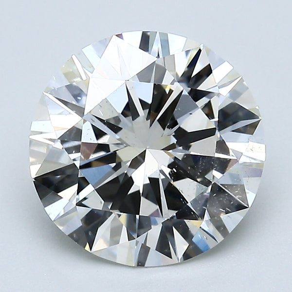 3.37 Carat Round Brilliant Natural Mined Diamond J Color SI2 Clarity With GIA Certificate, natural diamonds, precious stones, engagement diamonds