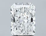 Lab-Grown 2.36 Carat Radiant Cut Diamond color E Clarity VS2 With GIA Certificate, precious stones, engagement diamonds