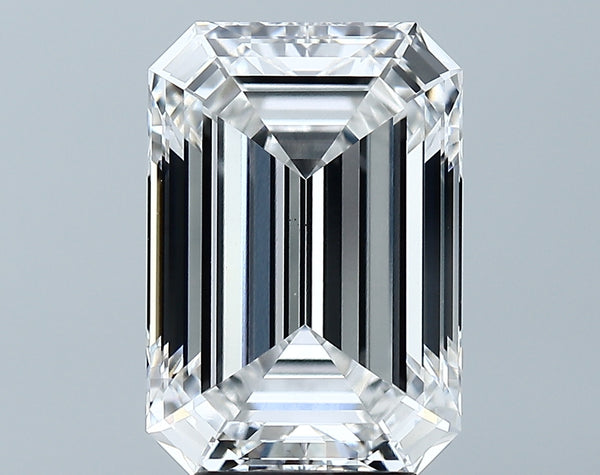 Lab-Grown 5.01 Carat Emerald Cut Diamond color E Clarity VS2 With GIA Certificate, precious stones, engagement diamonds