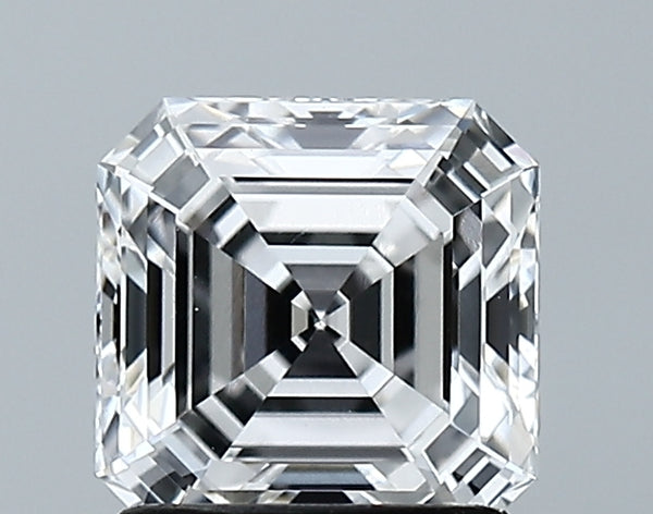 Lab-Grown 1.57 Carat Asscher Cut Diamond color E Clarity VVS1 With GIA Certificate, precious stones, engagement diamonds