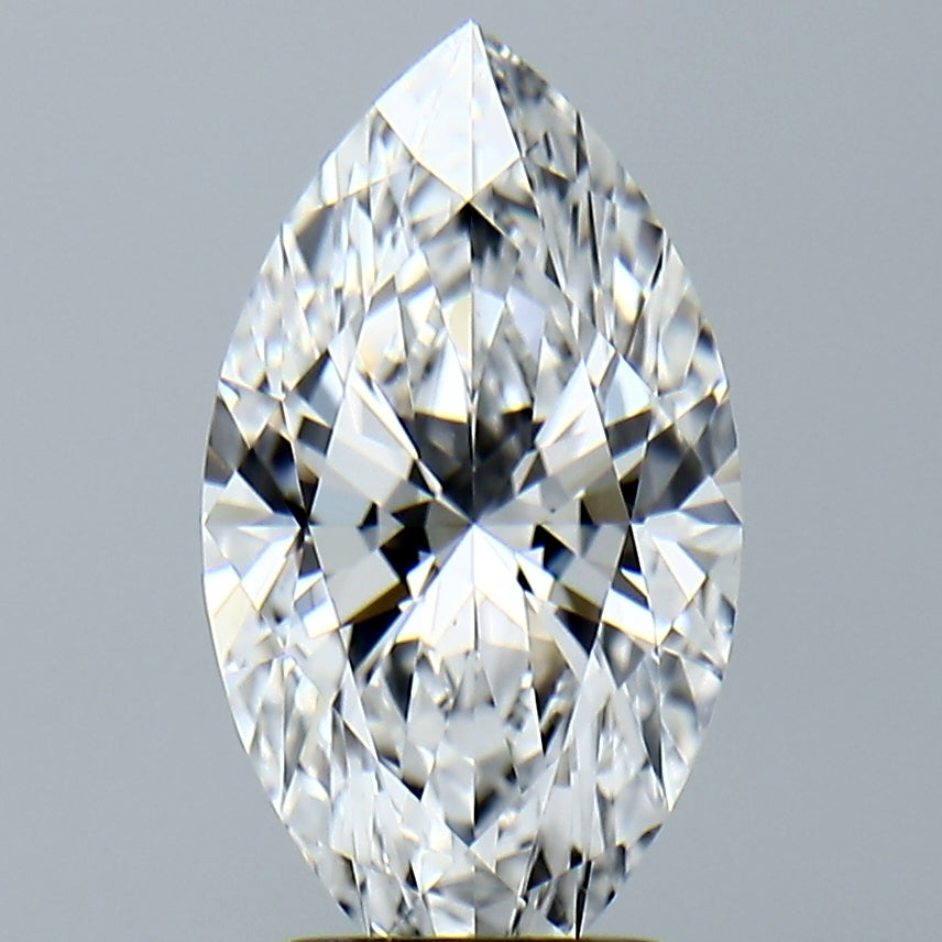 Lab-Grown 2.60 Carat Marquis Shape Diamond color E Clarity VVS2, precious stones, engagement diamonds