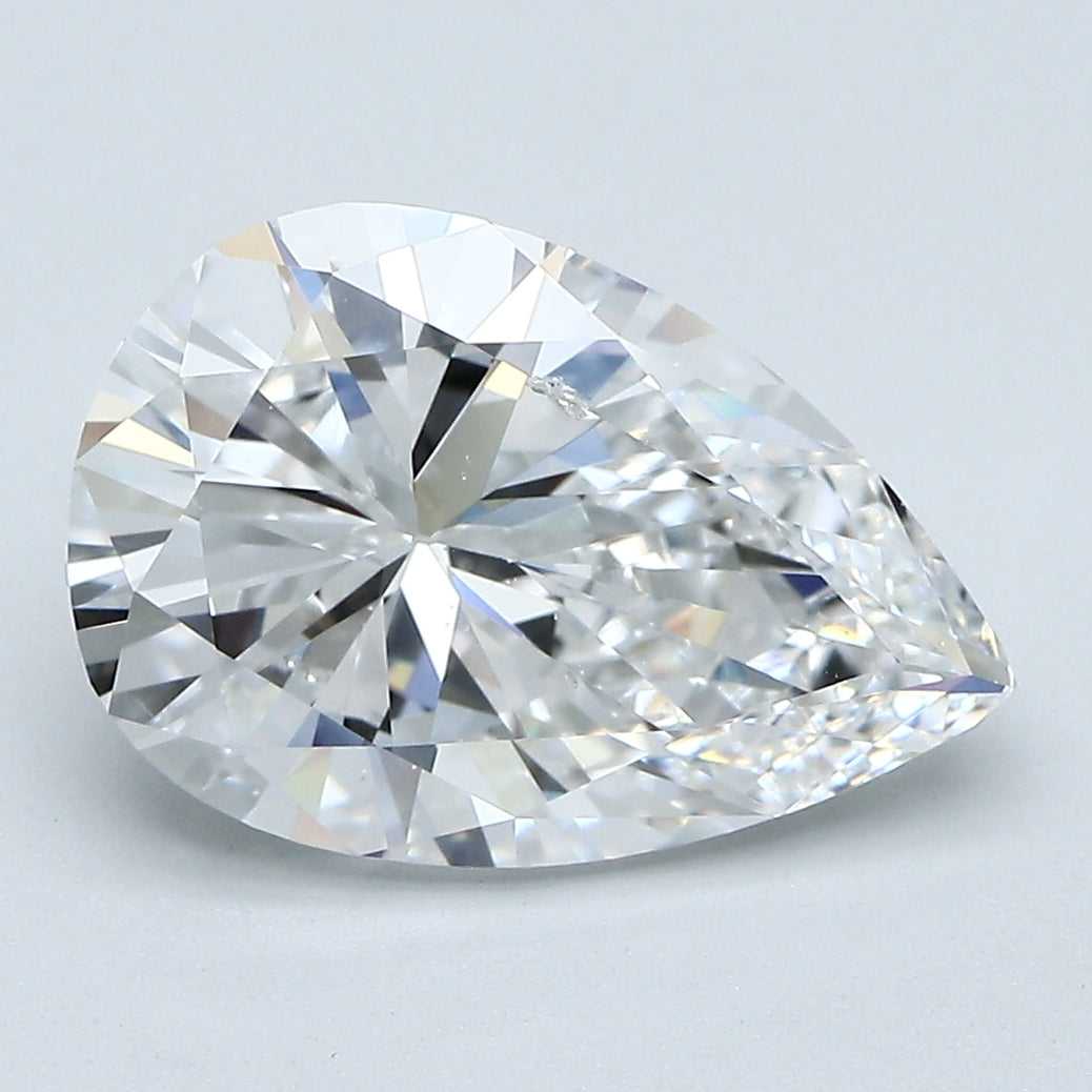 GIA Certified 4.04 Carat Pear Shape Diamond D-SI2 Loose Natural, natural diamonds, precious stones, engagement diamonds