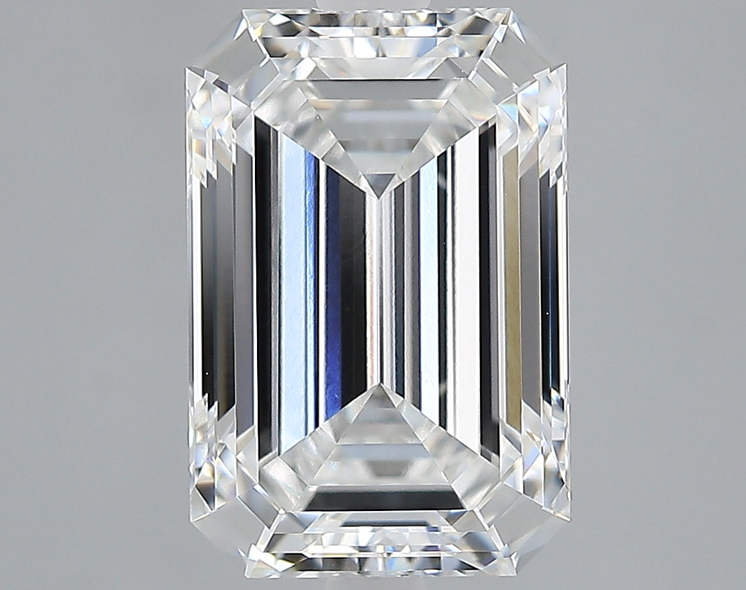 Lab-Grown 3.21 Carat Emerald Cut Diamond color E Clarity VVS2, precious stones, engagement diamonds
