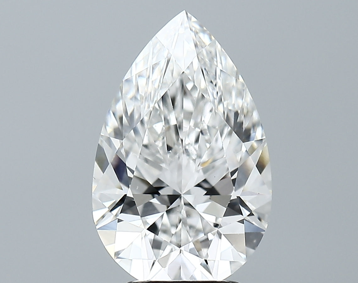 Lab-Grown 3.56 Carat Pear Shape Diamond color F Clarity VS1 With GIA Certificate, precious stones, engagement diamonds