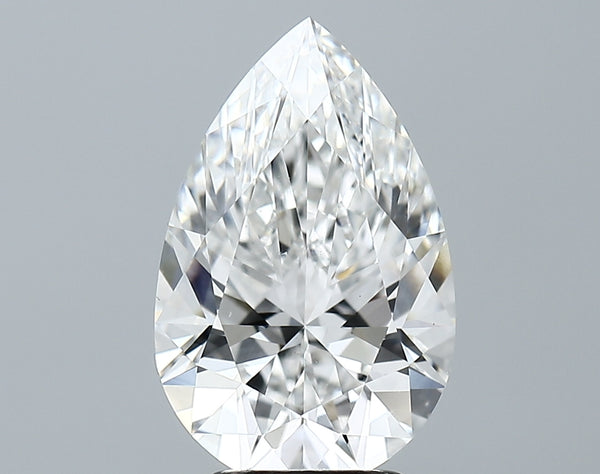 Lab-Grown 3.56 Carat Pear Shape Diamond color F Clarity VS1 With GIA Certificate, precious stones, engagement diamonds