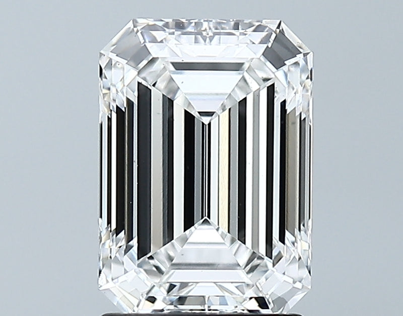 Lab-Grown 2.03 Carat Emerald Cut Diamond color E Clarity VS2 With GIA Certificate, precious stones, engagement diamonds