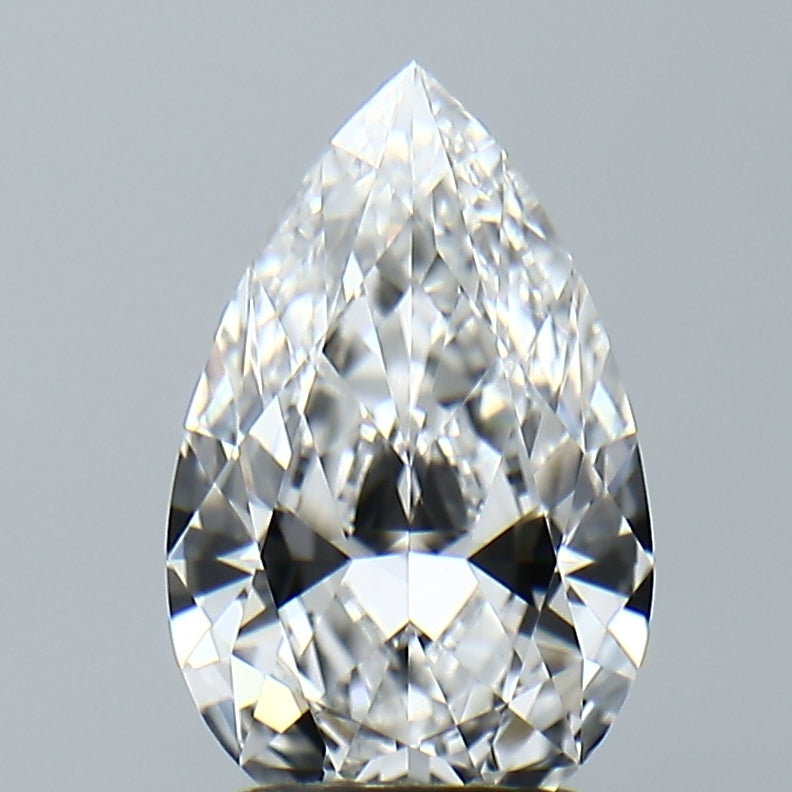 Lab-Grown 2.01 Carat Pear Shape Diamond color E Clarity VVS2, precious stones, engagement diamonds