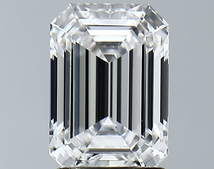 Lab-Grown 2.01 Carat Emerald Cut Diamond color D Clarity VVS2 With GIA Certificate, precious stones, engagement diamonds