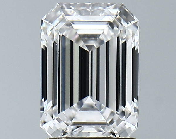 Lab-Grown 2.01 Carat Emerald Cut Diamond color D Clarity VVS2 With GIA Certificate, precious stones, engagement diamonds