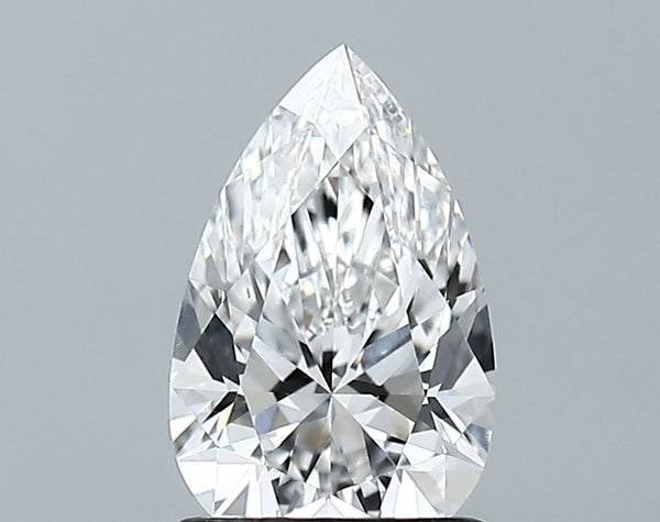 Lab-Grown 1.27 Carat Pear Shape Diamond color E Clarity VVS2 With GIA Certificate, precious stones, engagement diamonds