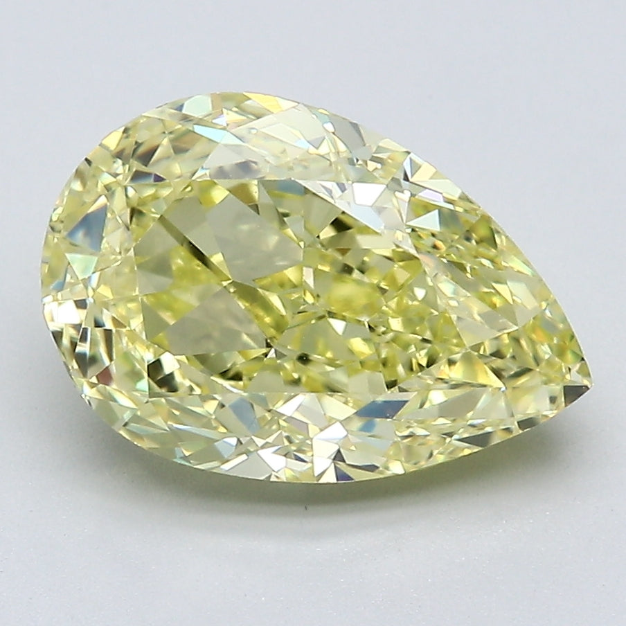 4.09 Carat Pear Shape Natural Mined Diamond Fancy Intense Fancy Yellow Color VS1 Clarity With GIA Certificate, natural diamonds, precious stones, engagement diamonds