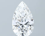 Lab-Grown 2.91 Carat Pear Shape Diamond color E Clarity VVS2 With GIA Certificate, precious stones, engagement diamonds