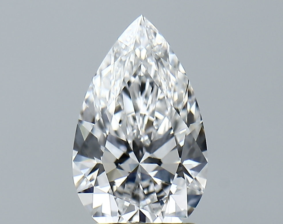 Lab-Grown 1.97 Carat Pear Shape Diamond color E Clarity VVS1 With GIA Certificate, precious stones, engagement diamonds