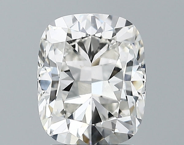 Lab-Grown 2.18 Carat Cushion Modified Brilliant Cut Diamond color H Clarity VVS2 With GIA Certificate, precious stones, engagement diamonds
