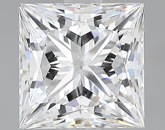 Lab-Grown 1.67 Carat Princess Cut Diamond color E Clarity VVS2, precious stones, engagement diamonds