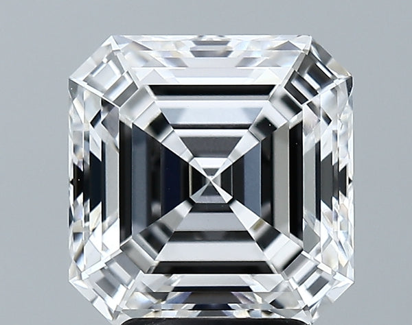 Lab-Grown 3.66 Carat Asscher Cut Diamond color E Clarity VS1 With GIA Certificate, precious stones, engagement diamonds