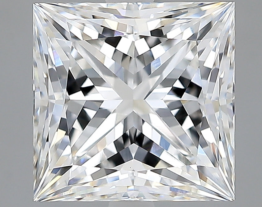 Lab-Grown 3.39 Carat Princess Cut Diamond color E Clarity VVS2, precious stones, engagement diamonds