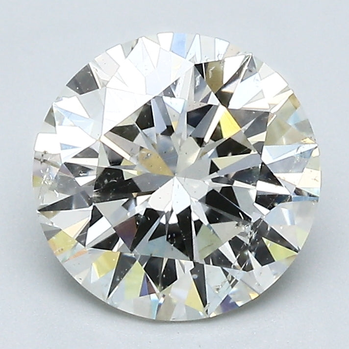 2.18 Carat Round Brilliant Diamond color J Clarity I1, natural diamonds, precious stones, engagement diamonds