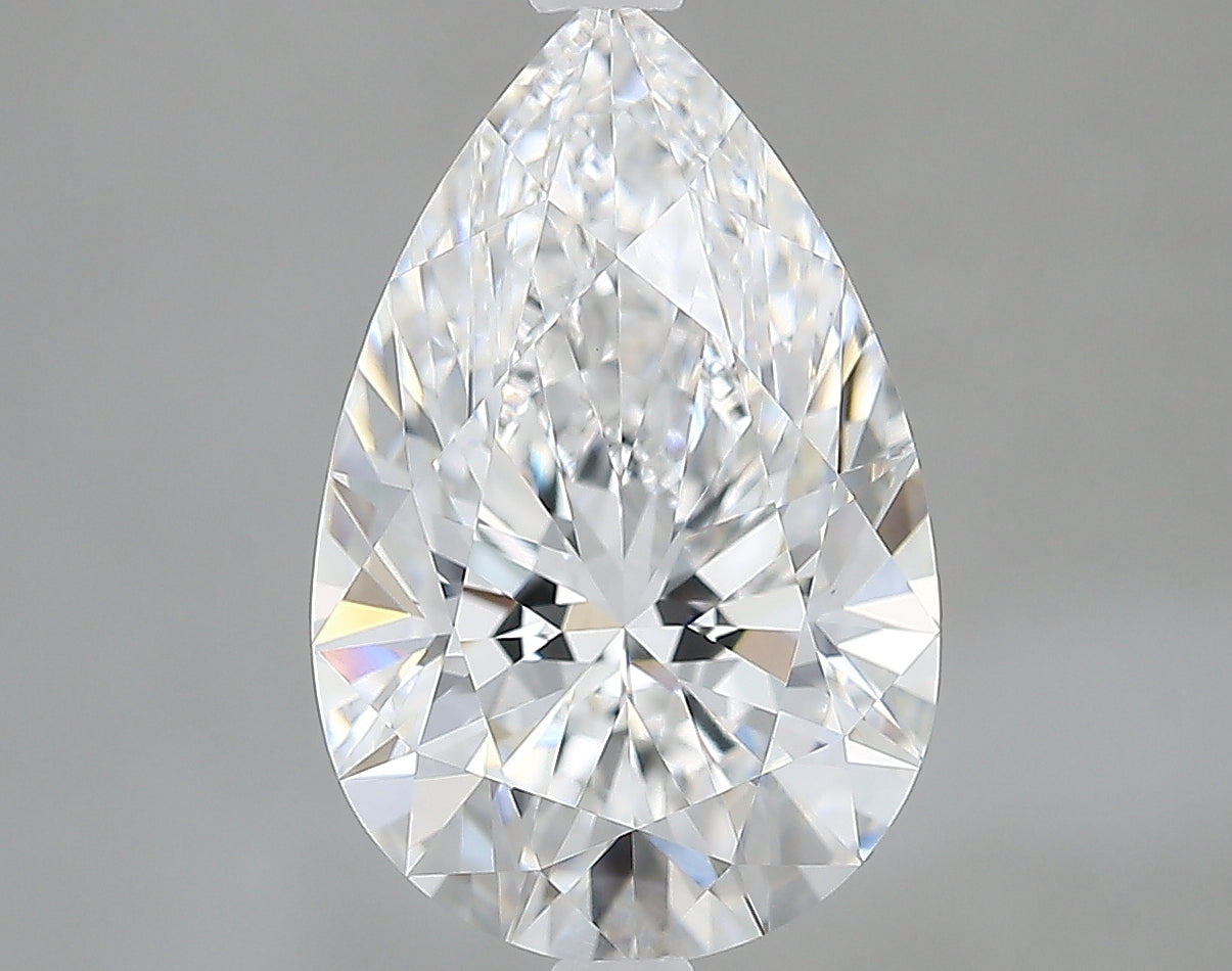 Lab-Grown 2.68 Carat Pear Shape Diamond color E Clarity VVS2, precious stones, engagement diamonds