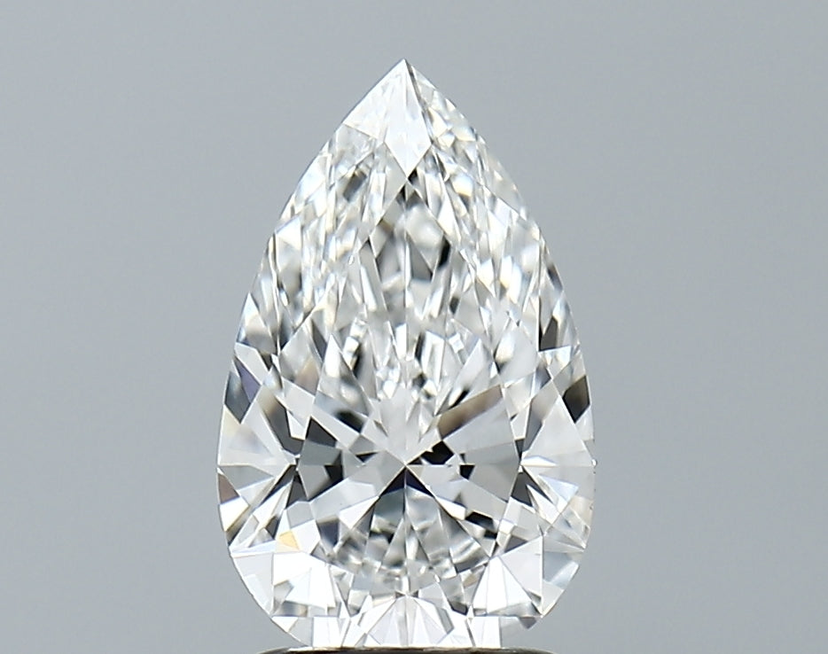 Lab-Grown 1.52 Carat Pear Shape Diamond color E Clarity VVS2, precious stones, engagement diamonds