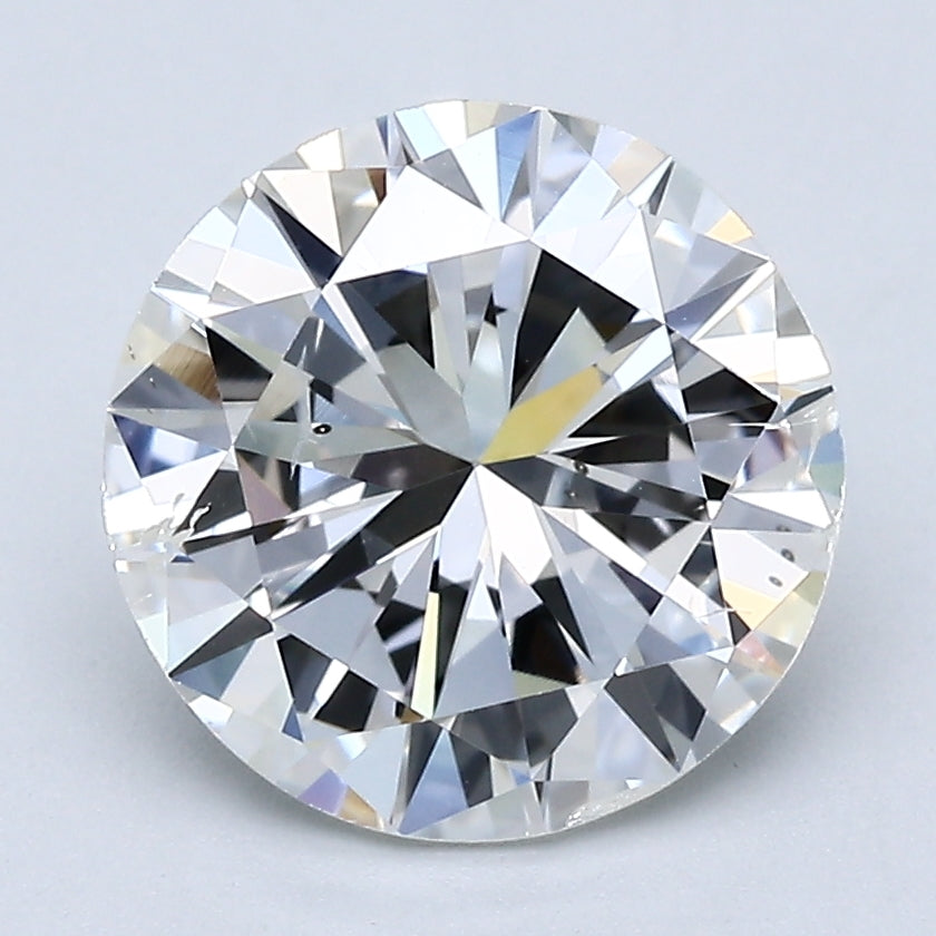 2.86 Carat Round Brilliant Diamond Loose H-SI2 with GIA Certificate, natural diamonds, precious stones, engagement diamonds