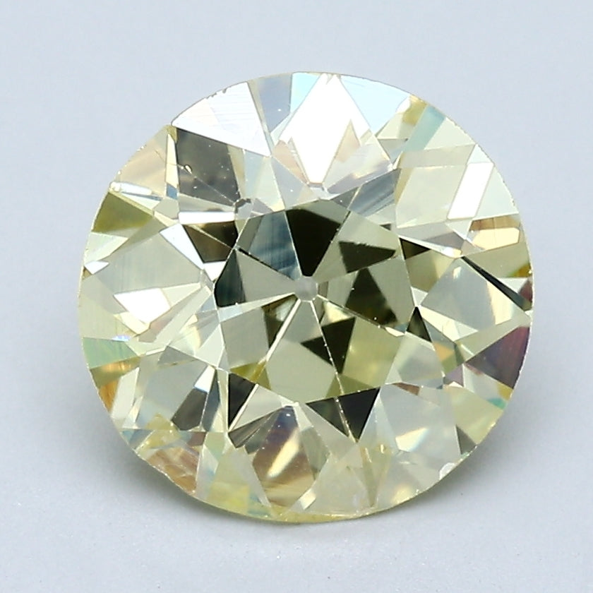GIA Certified 2.69 Ct Old European Cut Diamond FANCY YELLOW-I2 Natural Bridal, natural diamonds, precious stones, engagement diamonds