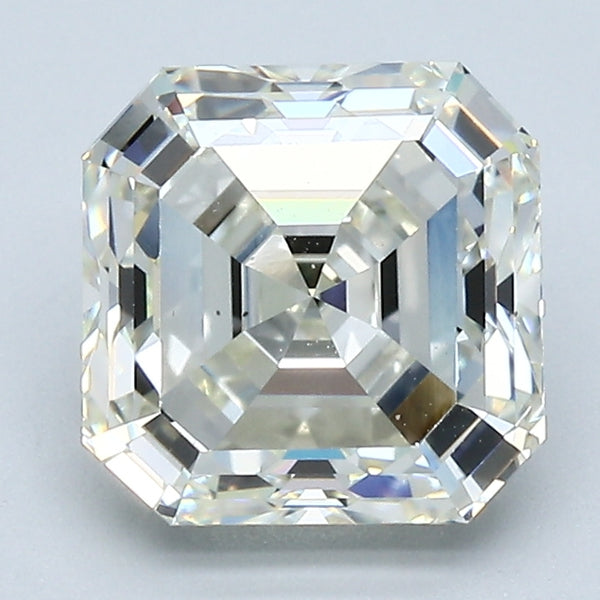 2.81 Carat Asscher Cut Natural Mined Diamond K Color SI1 Clarity With GIA Certificate, natural diamonds, precious stones, engagement diamonds