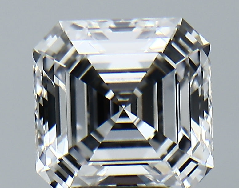 Lab-Grown 3.38 Carat Asscher Cut Diamond color E Clarity VVS2 With GIA Certificate, precious stones, engagement diamonds