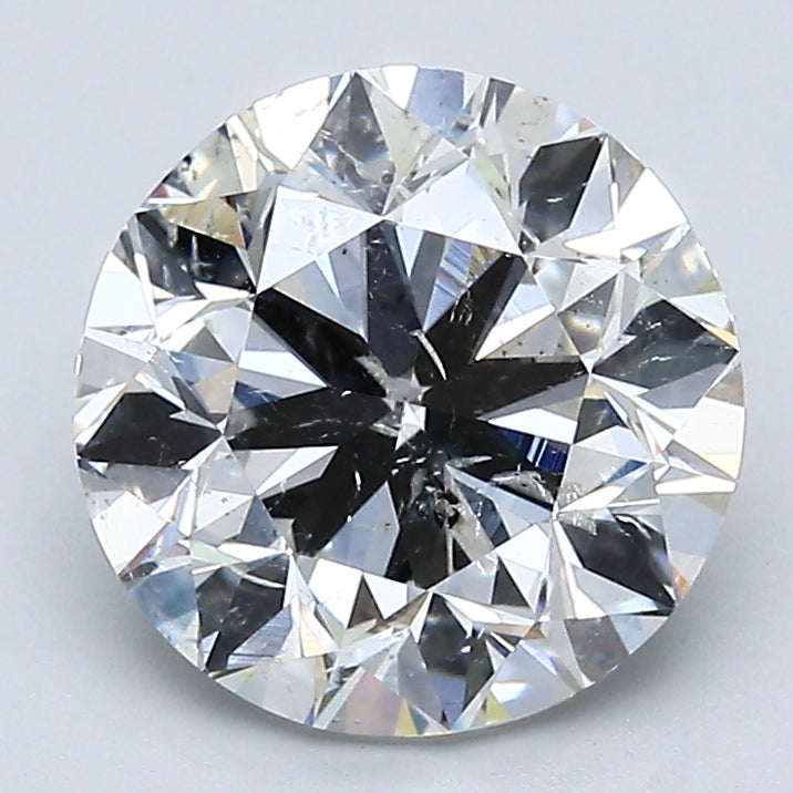 3.01 Carat Round Brilliant Natural Mined Diamond I Color SI2 Clarity With GIA Certificate, natural diamonds, precious stones, engagement diamonds
