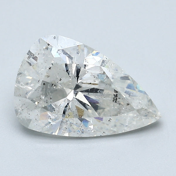 2.73 Carat Pear Shape Diamond color I Clarity I2, natural diamonds, precious stones, engagement diamonds