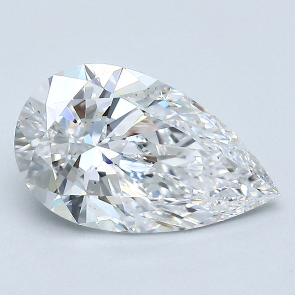 2.01 Carat Pear Shape Natural Mined Diamond E Color SI1 Clarity With GIA Certificate, natural diamonds, precious stones, engagement diamonds