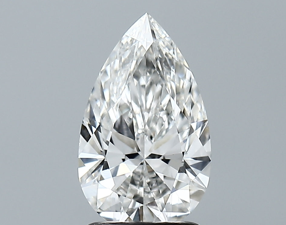 Lab-Grown 1.63 Carat Pear Shape Diamond color E Clarity VVS2, precious stones, engagement diamonds
