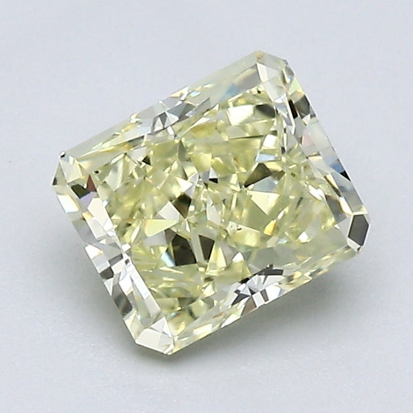 1.24 Carat Radiant Cut Natural Mined Diamond Fancy Light  Yellow Color VS2 Clarity With GIA Certificate, natural diamonds, precious stones, engagement diamonds