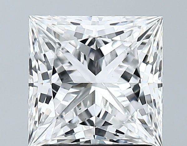 Lab-Grown 1.89 Carat Princess Cut Diamond color E Clarity VS1 With GIA Certificate, precious stones, engagement diamonds