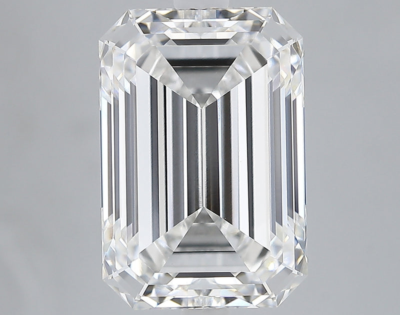 Lab-Grown 5.16 Carat Emerald Cut Diamond color E Clarity VVS2, precious stones, engagement diamonds