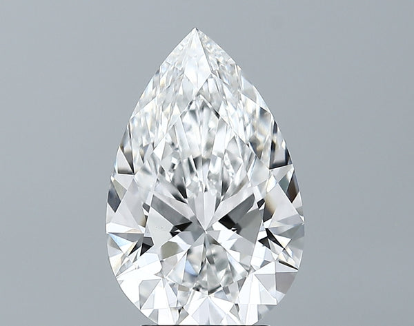 Lab-Grown 3.10 Carat Pear Shape Diamond color E Clarity VS1 With GIA Certificate, precious stones, engagement diamonds
