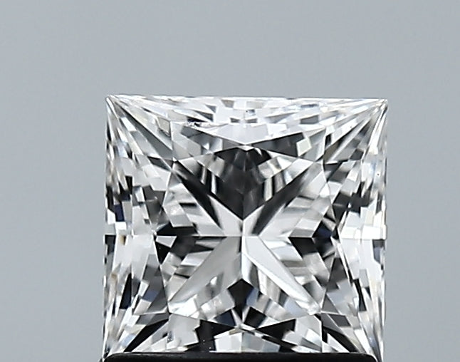 Lab-Grown 1.22 Carat Princess Cut Diamond color E Clarity VVS2 With GIA Certificate, precious stones, engagement diamonds