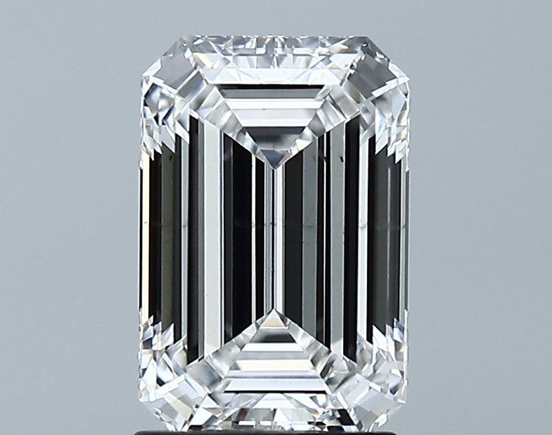 Lab-Grown 2.03 Carat Emerald Cut Diamond color E Clarity SI1 With GIA Certificate, precious stones, engagement diamonds