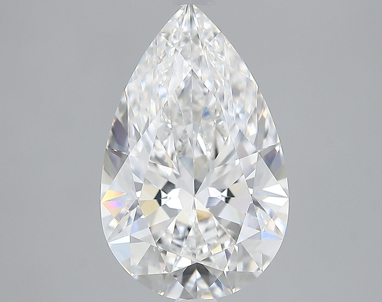 Lab-Grown 2.52 Carat Pear Shape Diamond color E Clarity VS1, precious stones, engagement diamonds