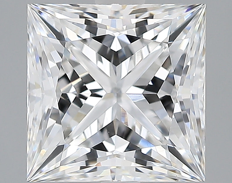 Lab-Grown 2.79 Carat Princess Cut Diamond color E Clarity VVS2, precious stones, engagement diamonds
