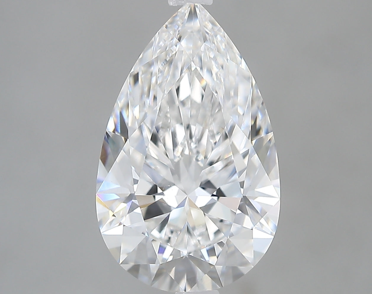 Lab-Grown 2.89 Carat Pear Shape Diamond color E Clarity VVS2 With GIA Certificate, precious stones, engagement diamonds