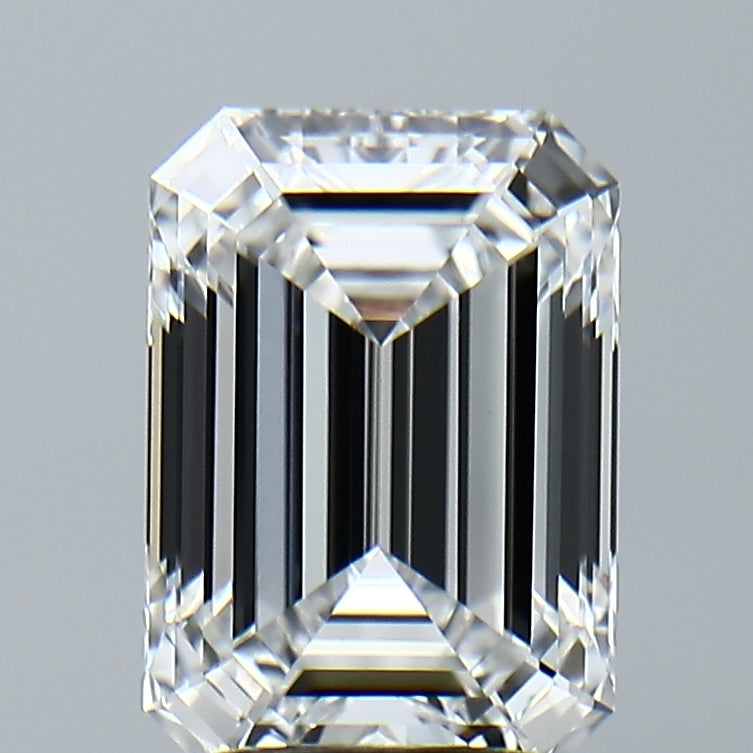 Lab-Grown 3.13 Carat Emerald Cut Diamond color E Clarity VVS2, precious stones, engagement diamonds