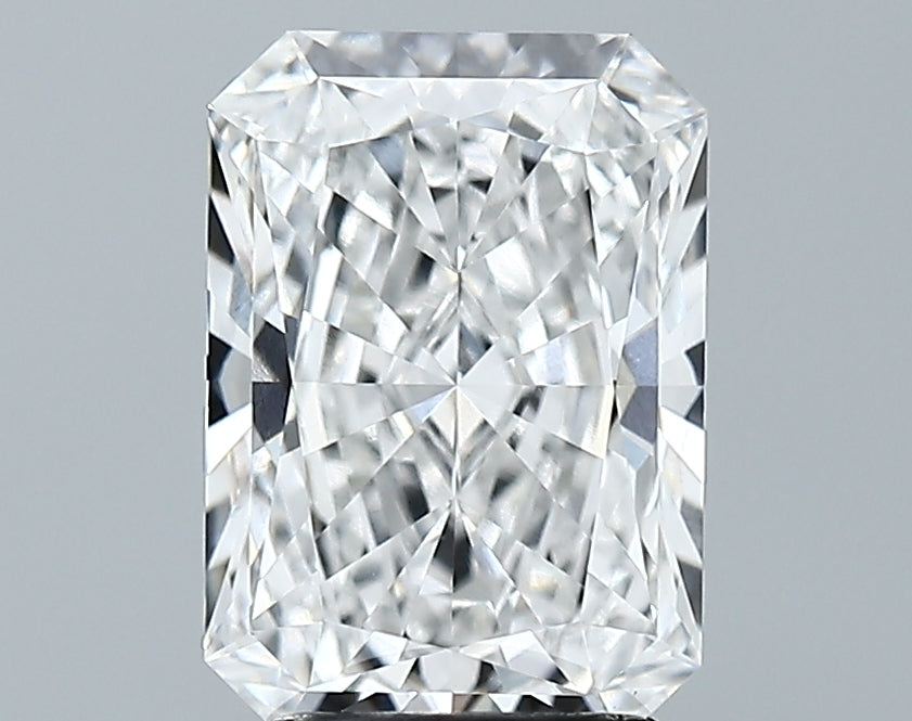 Lab-Grown 2.56 Carat Radiant Cut Diamond color E Clarity VVS2 With GIA Certificate, precious stones, engagement diamonds